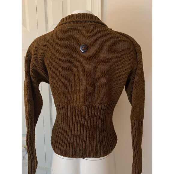Pure Handknit Cotton Cardigan Sweater - Picture 6 of 11